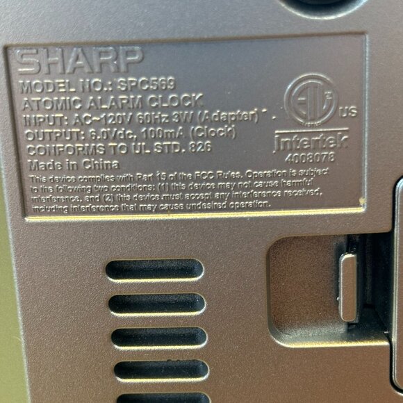 Sharp Atomic Desktop  Digital Clock with Color Display - Picture 5 of 7